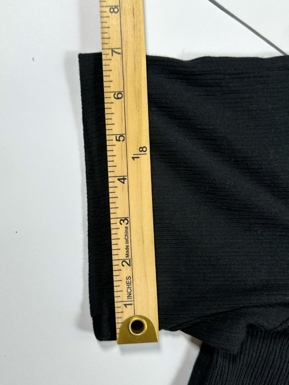 H&M Men's Medium Ribbed Knit Loose Fit Coupe Ample Solid Black T-Shirt NWT - Picture 11 of 16